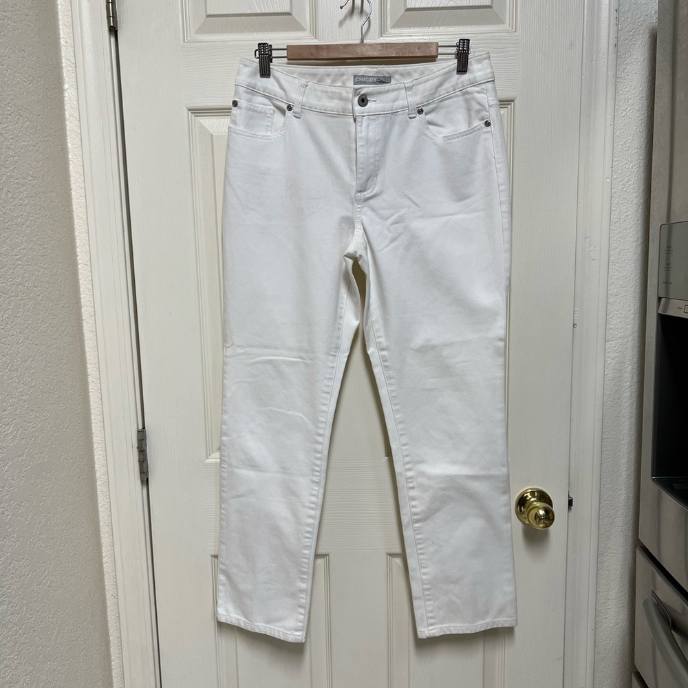 Chico’s Platinum White Jeans
